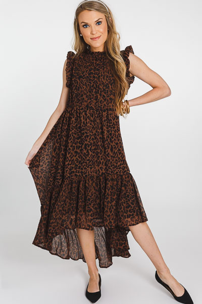 Wild Guess Pleated Dress
