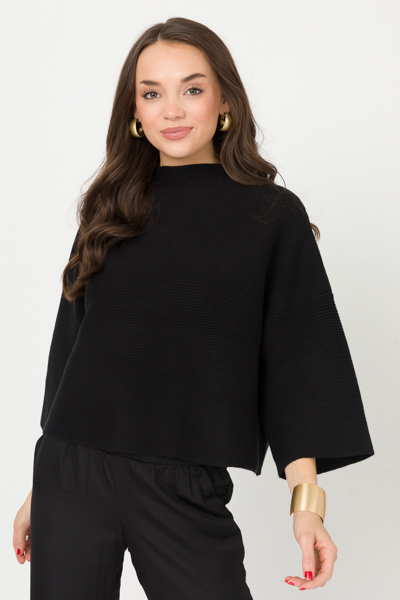 The Mattie Sweater, Black