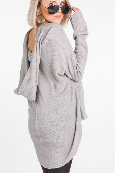 Perfect Hooded Pullover, Grey