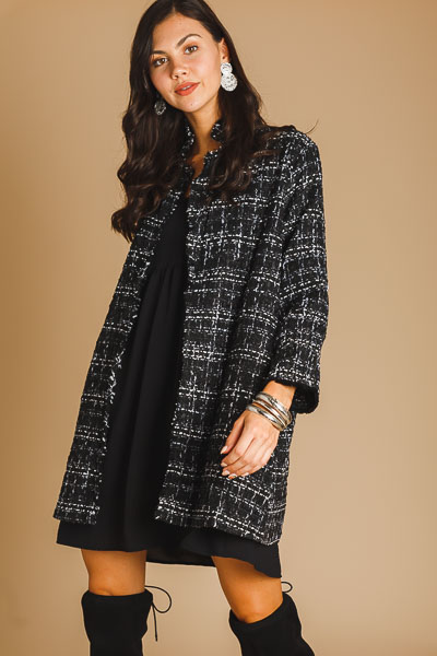 Tweed Open Jacket