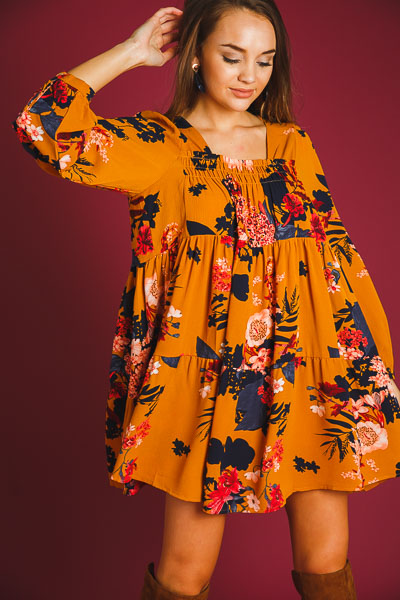 Be Square Floral Dress