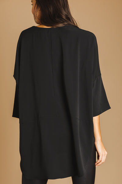 What's The Scoop Tunic, Black