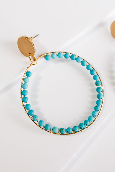 Inner Circle Earring, Turquoise