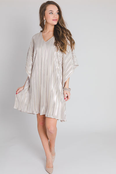 Golden Girl Pleat Caftan SALE The Blue Door Boutique