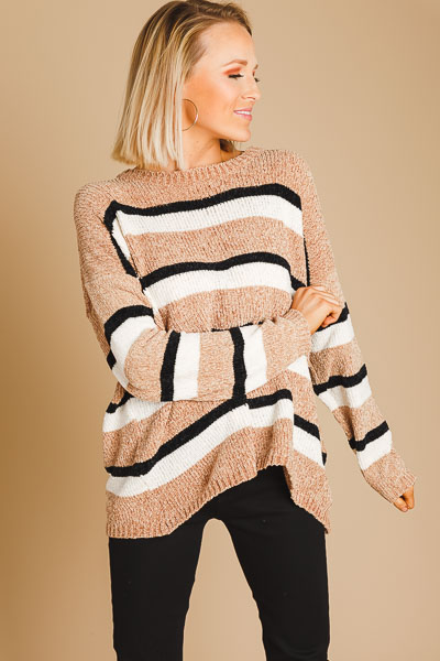 Velvet Yarns Stripe Sweater