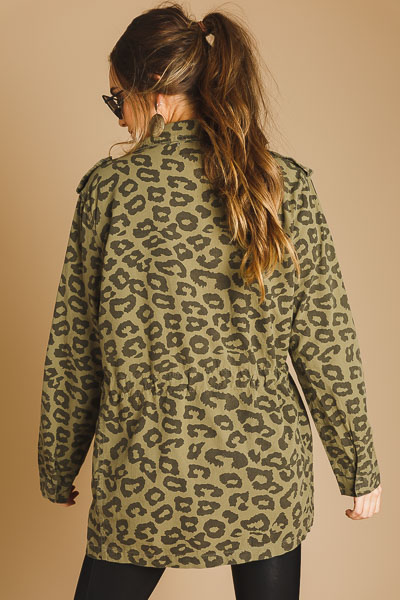 Cheetah Utility Jacket, Olive