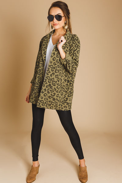 Cheetah Utility Jacket, Olive