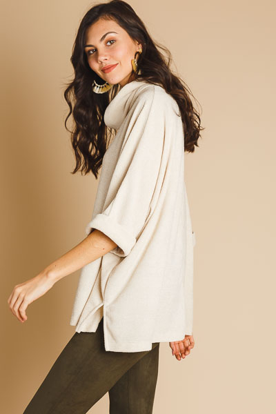 Sandy Cowl Tunic, Ivory