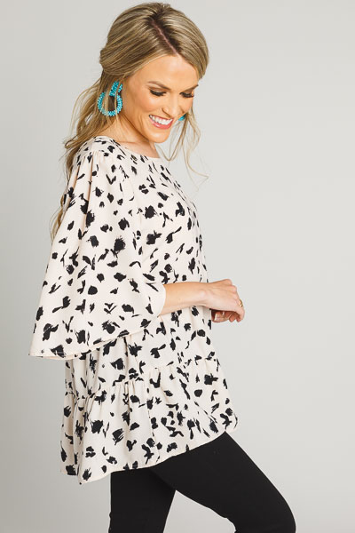 Dry Brushed Spot Blouse