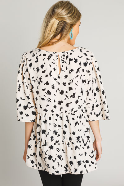 Dry Brushed Spot Blouse