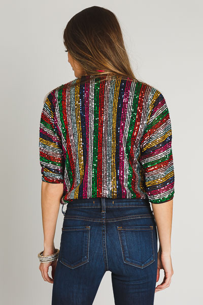 Rainbow Sequin Bodysuit