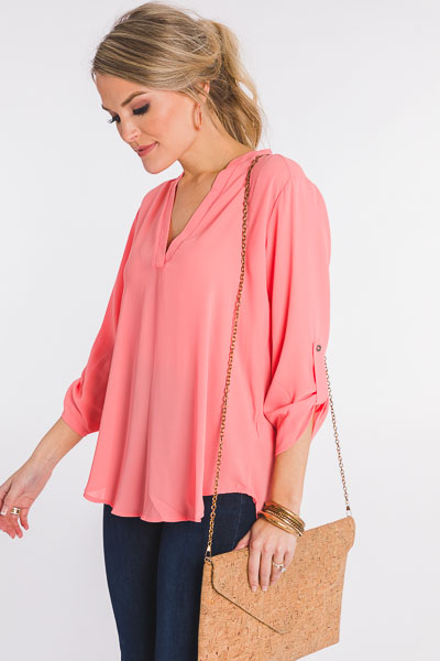 Manor Top, Shell Pink