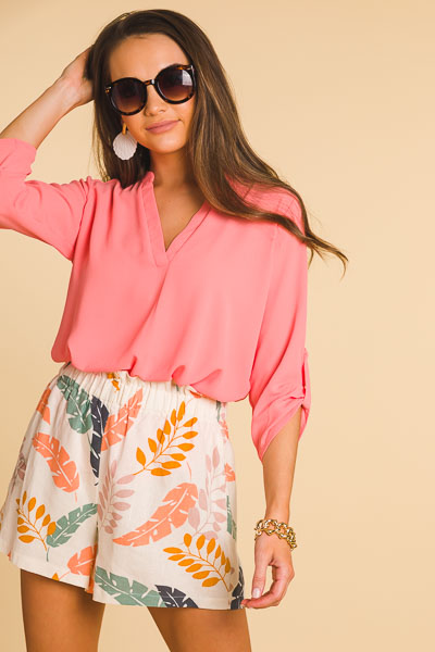 Manor Top, Shell Pink