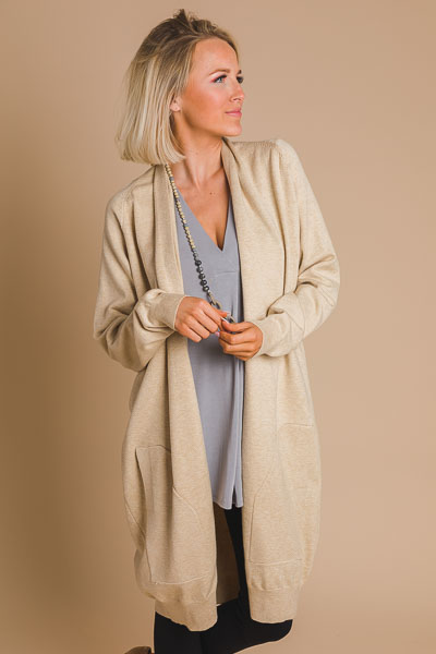 High End Cardi, Taupe