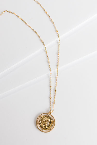 Coin Layering Necklace, Coin