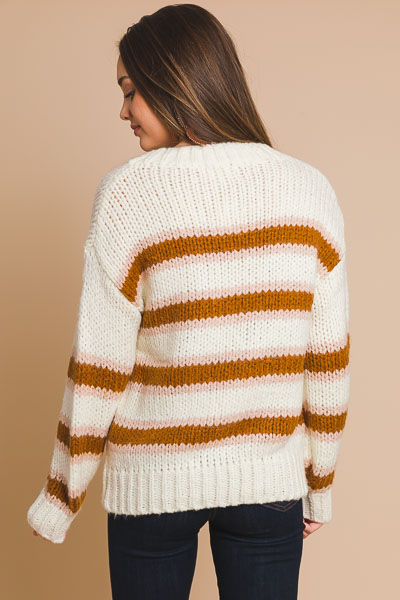 Creamy Stripes Sweater