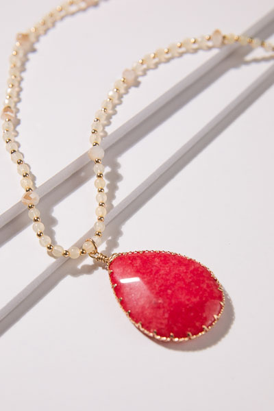 Red Reck Long Necklace