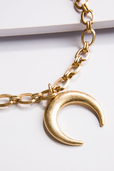 Gold Crescent Chain