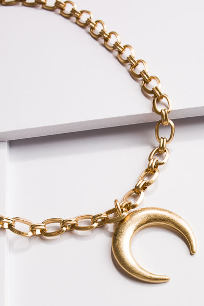 Gold Crescent Chain