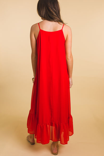 Adora Maxi Dress, Poppy Red