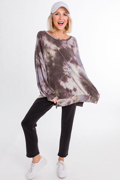 Soft Knit Trousers, Black