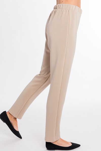 Soft Knit Trousers, Stone