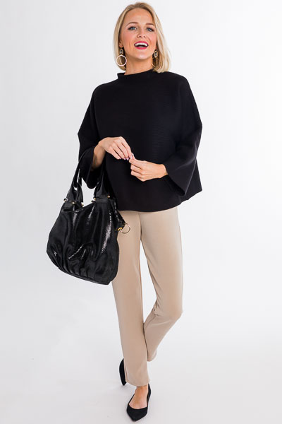 Soft Knit Trousers, Stone