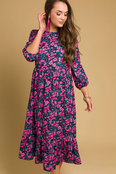 Aly Maxi, Pink Floral