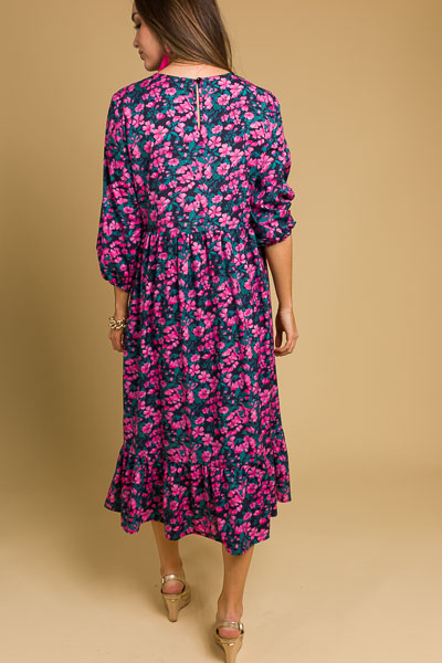 Aly Maxi, Pink Floral