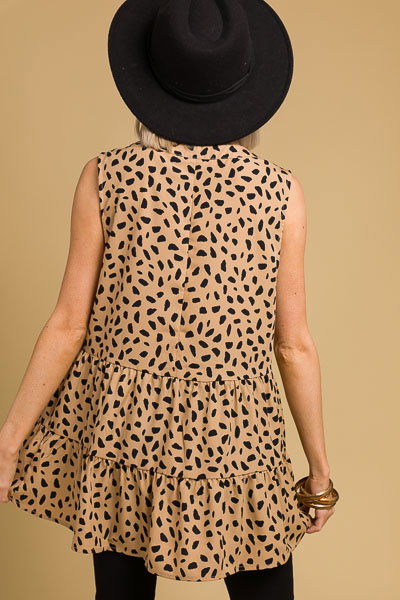 Chic Cheetah Sleeveless Blouse - Short Sleeve & Sleeveless - Tops - The ...