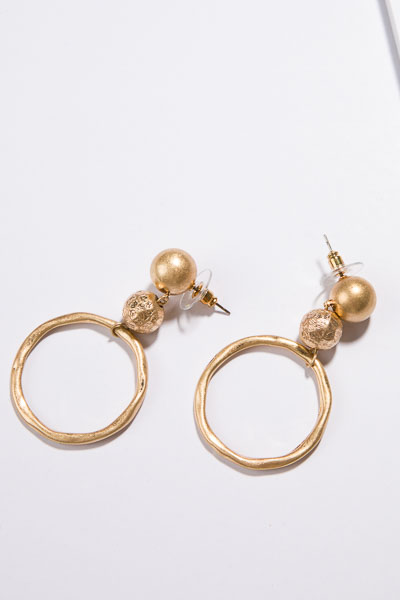 Bauble Ball Earring, Gold