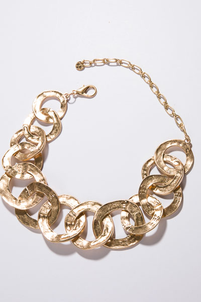 Stellar Links Necklace, Gold