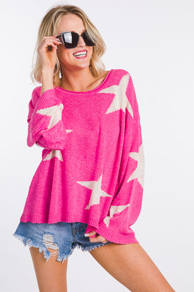 Star of the Show Sweater, Pink
