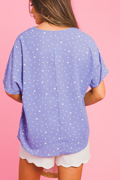 Dotted Blouse, Blue