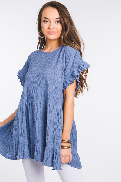 All the Texture Tunic, Blue