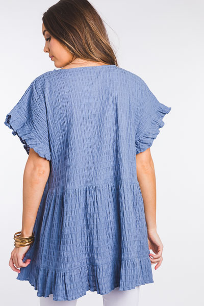 All the Texture Tunic, Blue