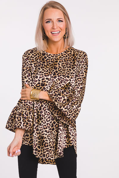 Bethany Tunic, Silky Leopard