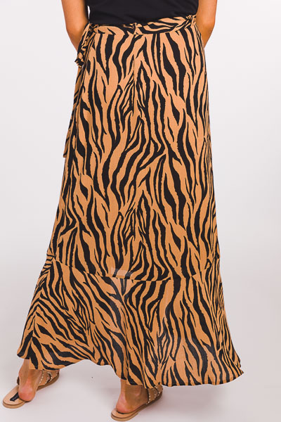 Safari Wrap Midi Skirt