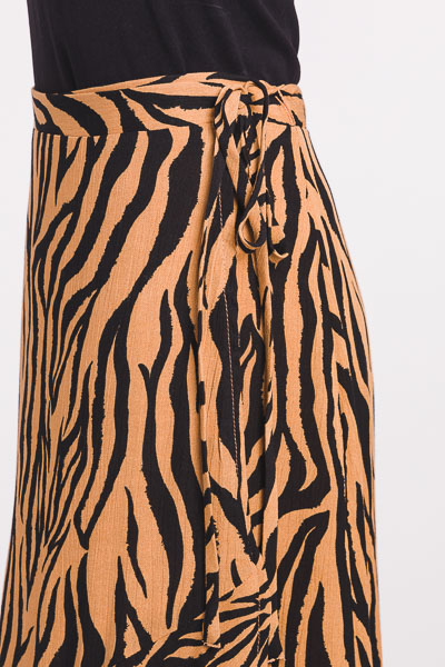 Safari Wrap Midi Skirt