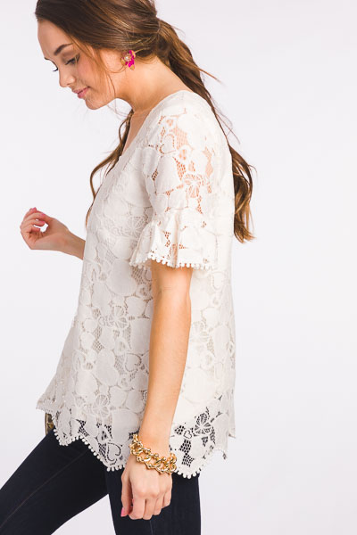 Lover Lace Blouse, Off White