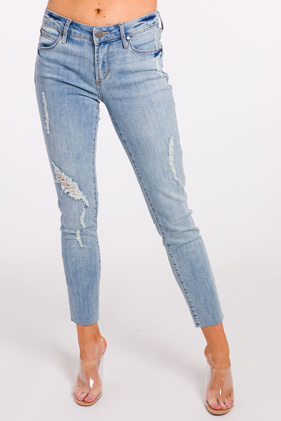 Carly Distressed Jean, Cane