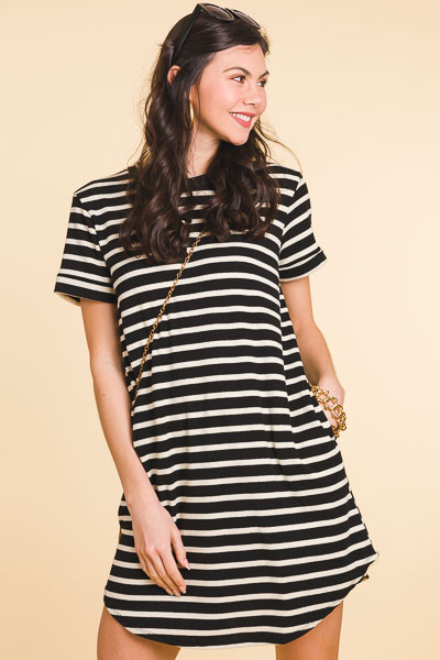 Knit Striped Dress