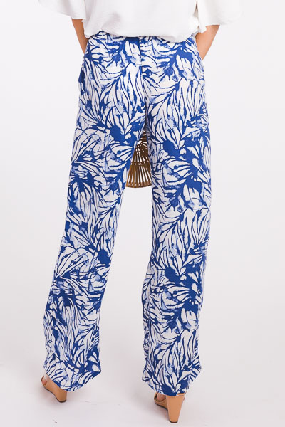 Watercolor Leaf Pants - SALE - The Blue Door Boutique