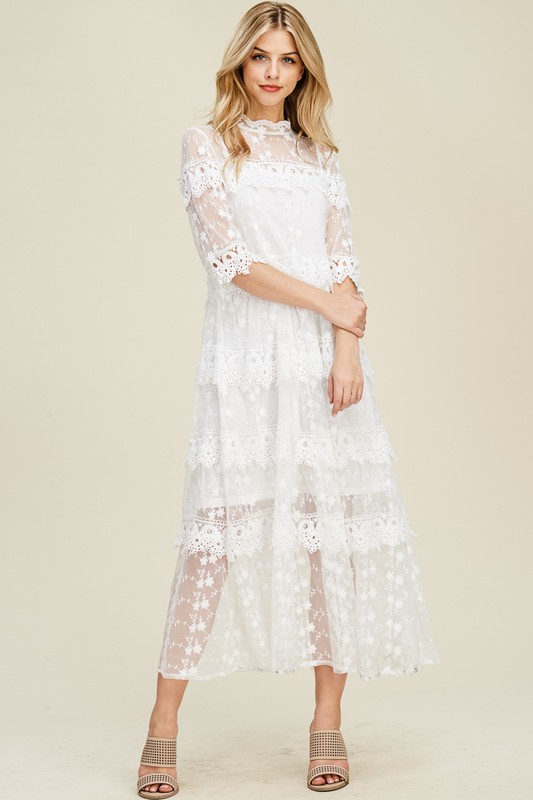 Slip on By Lace Maxi, White