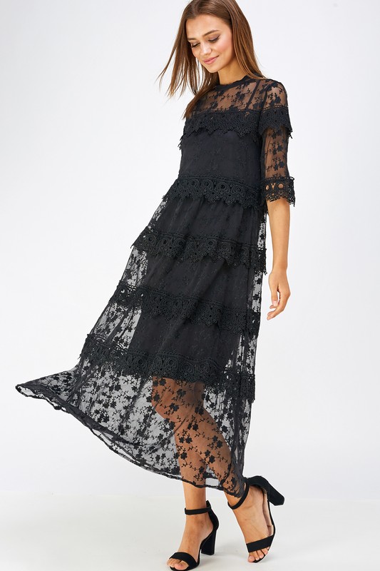 Slip on By Lace Maxi, Black