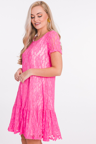 Lacy Grace Dress, Pink