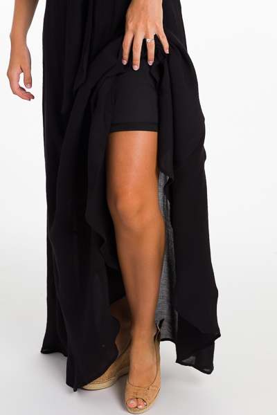 Tia Maxi Skirt, Black