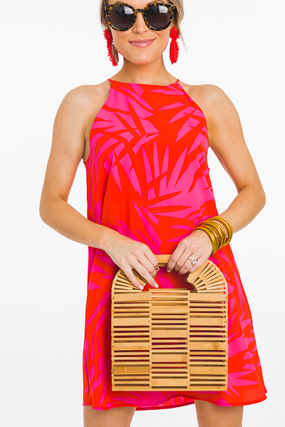 Show of Palms Dress, Red