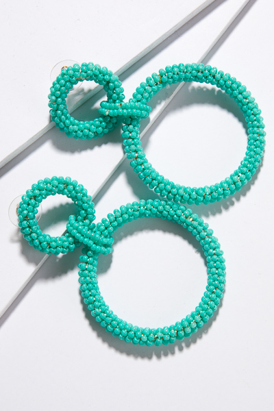 Lindy Loops Earring, Turquoise