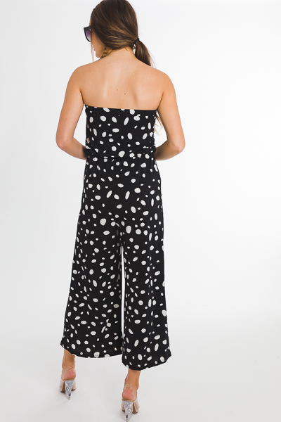 Dotted Stretchy Jumpsuit